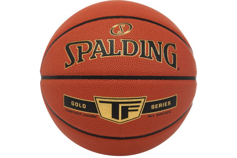 Мяч баскетбольный Spalding Gold TF 76857z, р.7, композит (микрофибра), коричнево-черный 