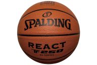 Мяч баскетбольный Spalding TF-250 React 76968z, р.6, FIBA Approved, композит. кожа (ПУ), коричн-черн.