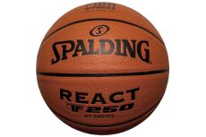 Мяч баскетбольный Spalding TF-250 React 76968z, р.6, FIBA Approved, композит. кожа (ПУ), коричн-черн.