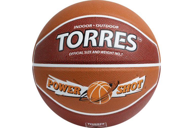 Мяч баскетбольный Torres Power Shot B323187 р.7 фото 2