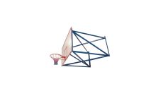 Ферма для щита баскетбольного, вынос 1,0 м, разборная Ellada М192