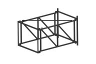Ферма под игровой щит складная вынос 2000мм Dinamika ZSO-002822 черный