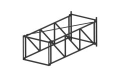 Ферма под игровой щит складная вынос 3200мм Dinamika ZSO-002823 черный