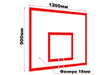 Щит баскетбольный тренировочный из фанеры Glav 01.207