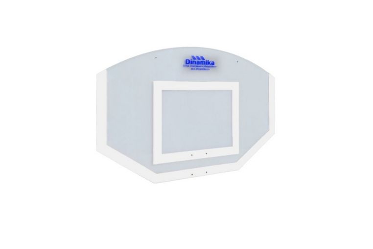 Щит стритбольный 120х75см поликарбонат (разметка белая) Dinamika ZSO-002112 