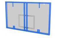 Щит баскетбольный профессиональный Glav из поликарбоната 10 мм (для ферм и стоек) 01.200-10