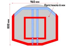 Щит стритбольный из оргстекла Glav 01.212.006