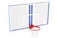Игровой щит из оргстекла для стоек с антивандальным кольцом Glav 01.900