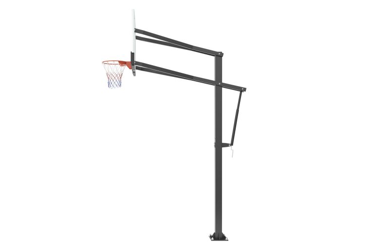 Баскетбольная стойка стационарная 72"x42" R45 H230-305см Unix Line B-Stand-PC BSTSSTPR305_72PCBK фото 7
