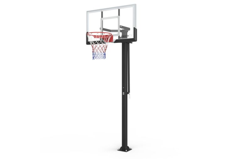 Баскетбольная стойка стационарная 54"x32" R45 H230-305см Unix Line B-Stand-TG BSTSSTPR305_54TGBK 