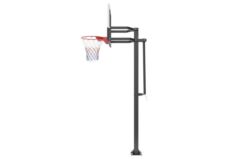 Баскетбольная стойка стационарная 54"x32" R45 H230-305см Unix Line B-Stand-TG BSTSSTPR305_54TGBK фото 9