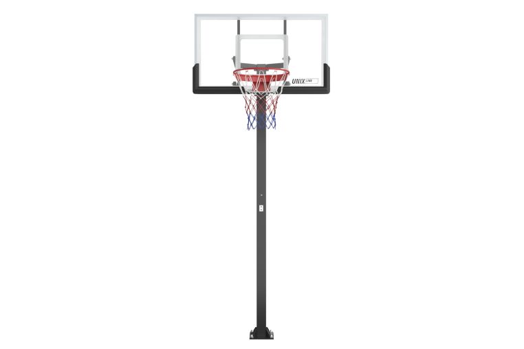 Баскетбольная стойка стационарная 54"x32" R45 H230-305см Unix Line B-Stand-TG BSTSSTPR305_54TGBK фото 10