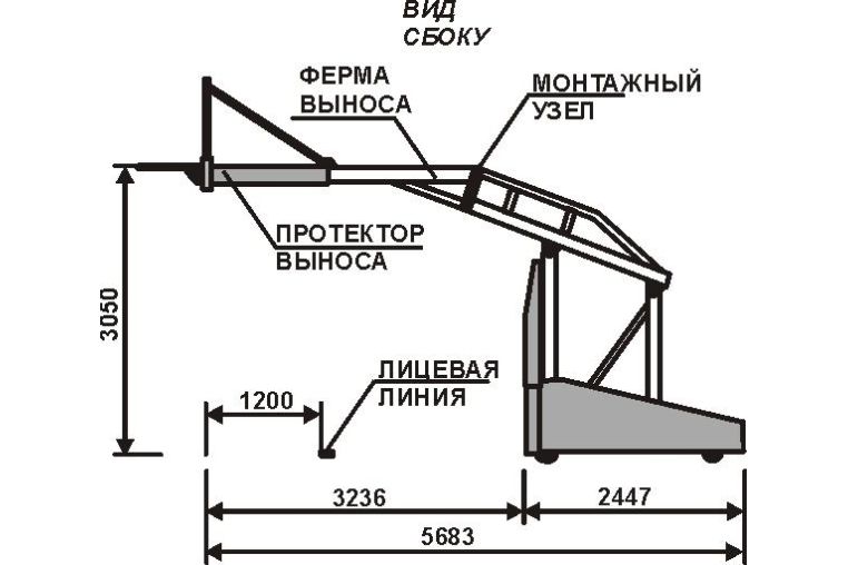Стойка баскетбольная SAM 3x3 Schelde Schelde Sports 910-1612070 фото 1