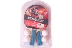 Набор для настольного тенниса Sportex 2 ракетки 4 шарика T07530-0 голубой