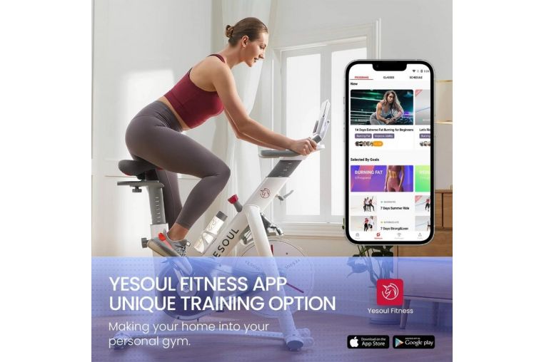 Велотренажер с нагрудным пульсометром Yesoul Smart M1 M1WHITEV206 White фото 5