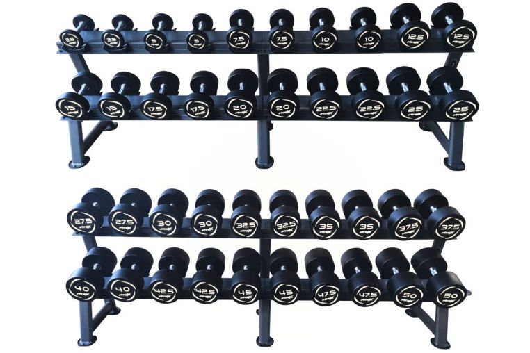 Комплект PVC гантелей 2,5-50кг (20пар) со стойками Fitex FTX-311.3 