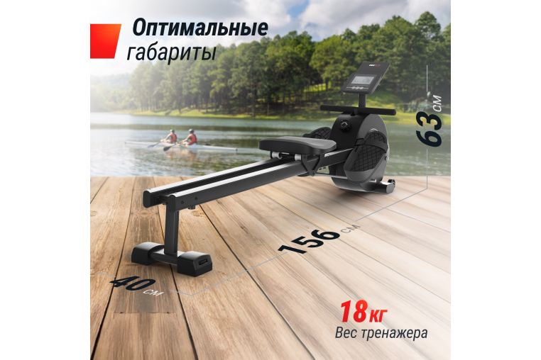 Гребной тренажер UnixFit Techno Rower 360 RMM360 фото 1