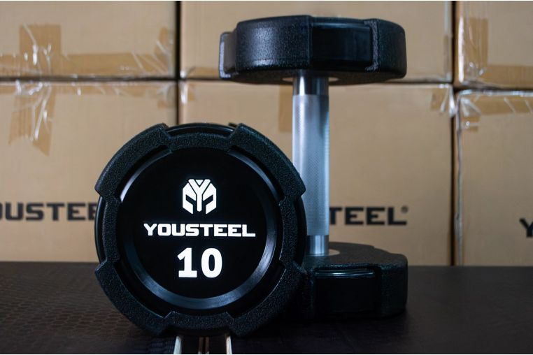 Гантель EVO 10кг полиуретановая YouSteel 