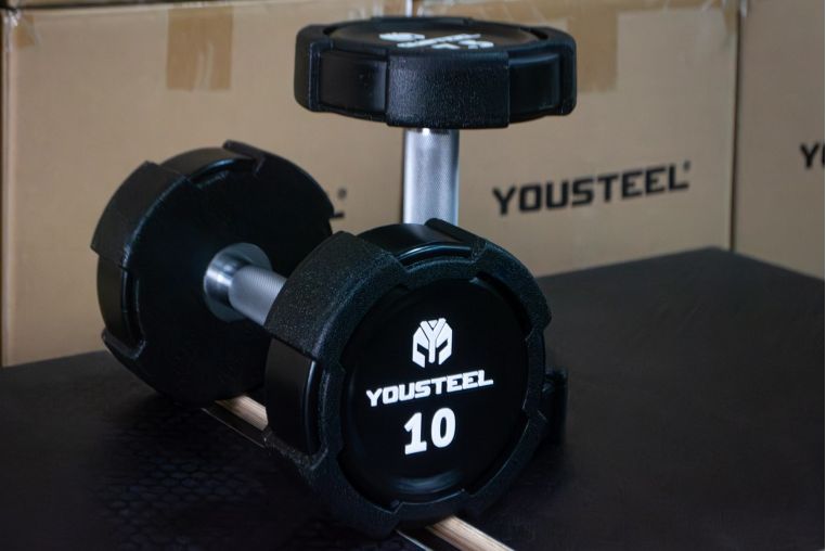 Гантель EVO 10кг полиуретановая YouSteel фото 1
