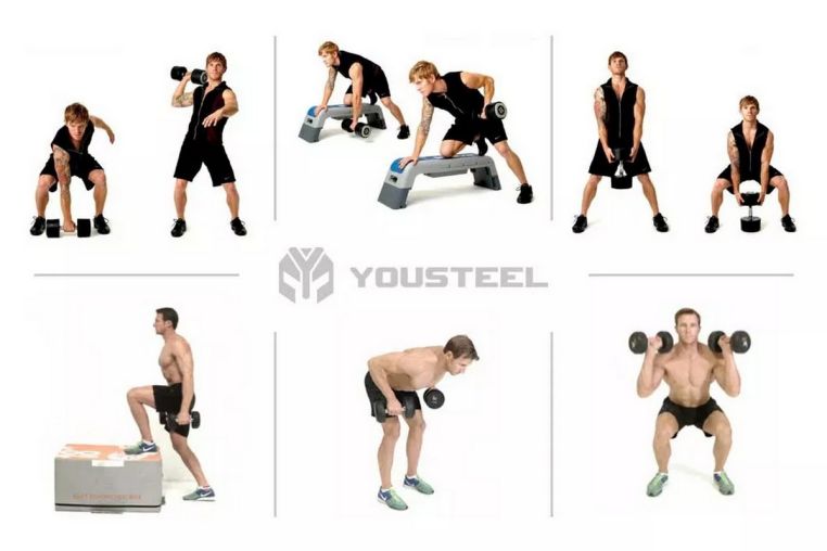 Гантель EVO 10кг полиуретановая YouSteel фото 3