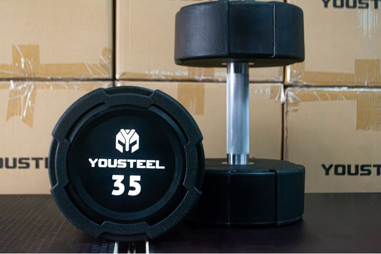 Гантель EVO 35кг полиуретановая YouSteel 