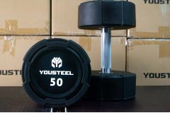 Гантель EVO 50кг полиуретановая YouSteel