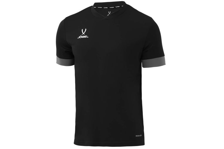 Футболка игровая Jogel DIVISION PerFormDRY Union Jersey, черный/темно-серый/белый 