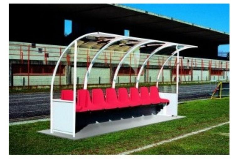 Скамейка для запасных игроков, 6 мест Коломяги D10/3 фото 1