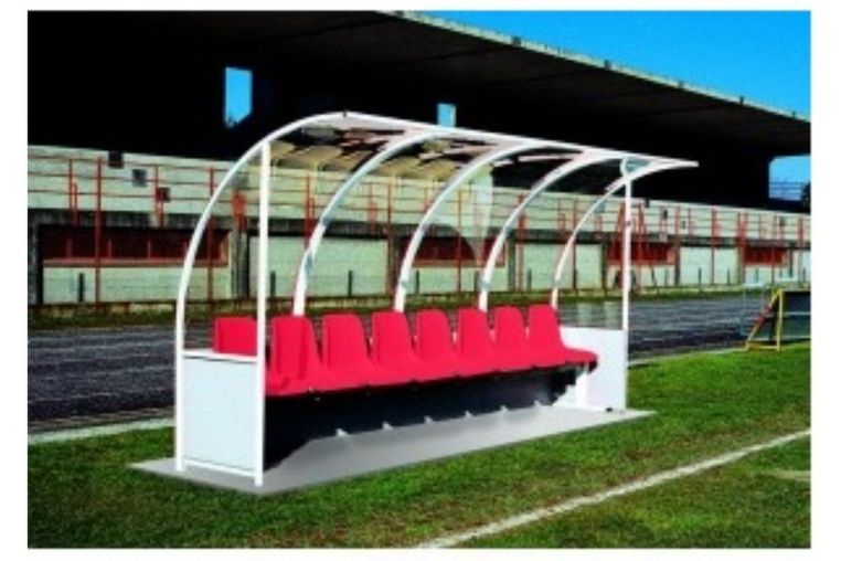 Скамейка для запасных игроков, 10 мест Коломяги D10/5 фото 1