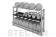 Стеллажная полка для гантелей/гирь Stecter (L1800 мм) 2460 фото 2