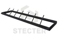 Стеллажная полка для дисков штанги Stecter с разделительными колышками (L1800 мм) 2462