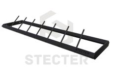 Стеллажная полка для дисков штанги Stecter с разделительными колышками (L1800 мм) 2462
