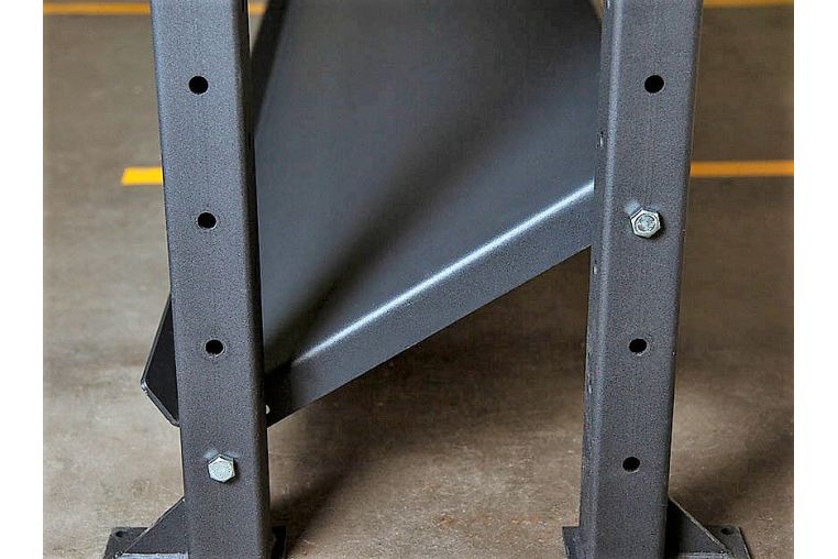 Модульный стеллаж Spektr Sport для гантелей, гирь и медболов 258х43х120 (2 секции) фото 3