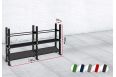 Модульный стеллаж Spektr Sport для гантелей, гирь и медболов 258х43х120 (2 секции) фото 4