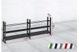 Модульный стеллаж Spektr Sport для гантелей, гирь и медболов 378х43х120 (2 секции) фото 1