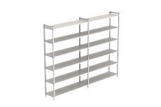 Стеллаж для хранения инвентаря открытый (полки металл) 1900*2500*350 мм Spektr Sport