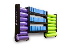 Держатель настенный для 20 цилиндров и 40 йога блоков Makario MA-CPYB-2