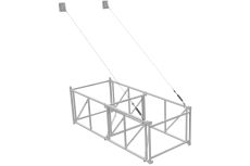 Ферма баскетбольная вынос 3м настенная складная для щита 1,8x1,05м(1,8x1,2м) ФСИ 10698