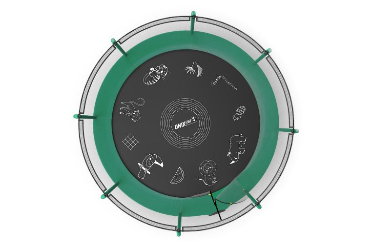 Батут UNIX Line SUPREME GAME 12 ft (Green) фото 16