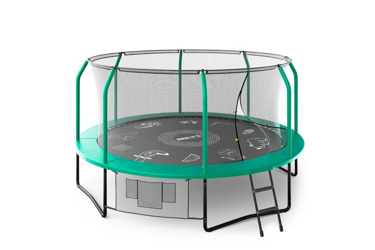 Батут UNIX Line SUPREME GAME 14 ft (Green) 