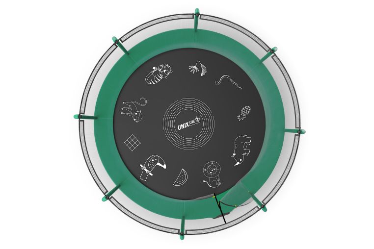 Батут UNIX Line SUPREME GAME 14 ft (Green) фото 16