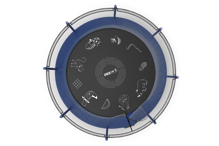 Батут UNIX Line SUPREME GAME 14 ft (Blue) фото 16