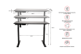 Регулируемый стол UNIX Fit Wood E-Desk фото 1