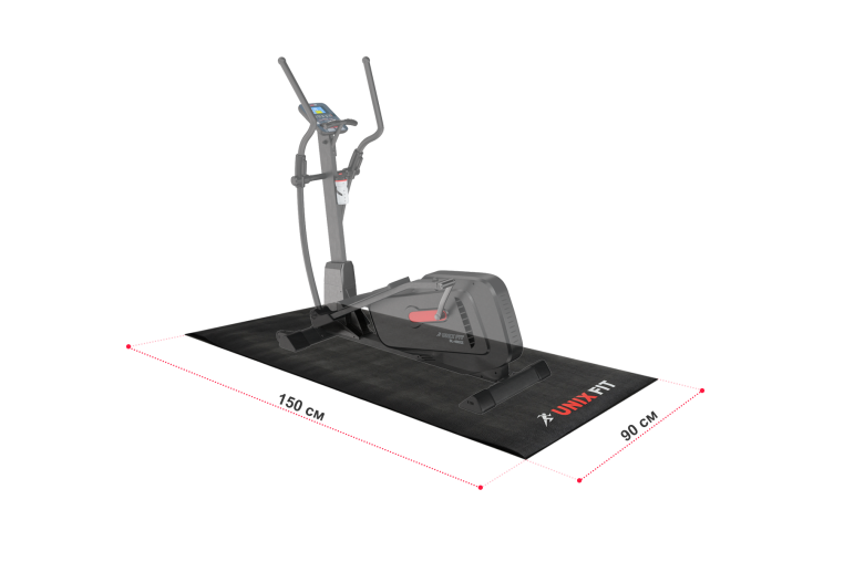 Коврик UNIX Fit для кардиотренажёров 150x90x0,6 см фото 3
