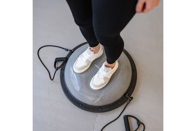 Полусфера балансировочная UNIX Fit Bosu с эспандерами, 58 см фото 10
