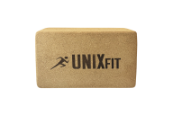 Блок для йоги и фитнеса UNIX Fit пробковый 22.5 х 15 х 7.5 см, 1 шт