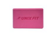 Блок для йоги и фитнеса UNIX Fit (200 г) 23 х 15 х 7 см, 1 шт, розовый