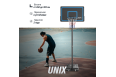 Баскетбольная стойка UNIX Line B-Stand-PE 44"x28" R45 H260-305 см фото 1