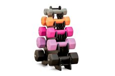 Комплект UNIX Fit: стойка с набором неопреновых гантелей от 1 до 5 кг
