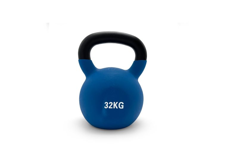 Гиря UNIX Fit виниловая 32 кг Blue фото 6